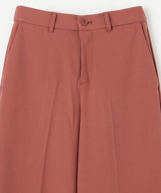 ANY 【ウエストゴム/リントラク加工/裏起毛/ストレッチ】シークレットウォーム　ワイドパンツ テラコッタ