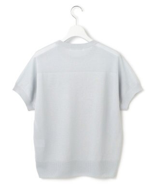 23区 【洗える】シャイニーシアー ドルマン ニット スカイブルー系