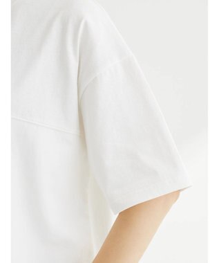 Green Parks 異素材切替ドッキングチュニック Off White