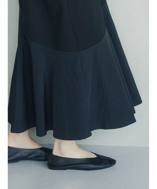 Green Parks armonia．布帛切り替えポンチワンピース Black