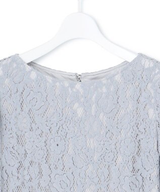 23区 L 【APPLAUDIR】モールフラワーレース ドレス サックスブルー系