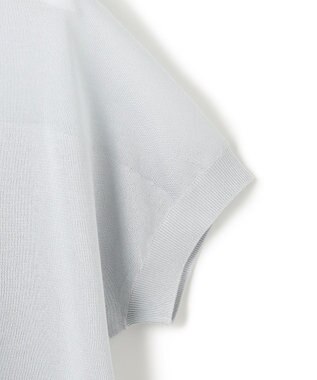 23区 【洗える】シャイニーシアー ドルマン ニット スカイブルー系