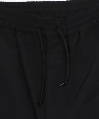 WEGO 【撥水/速乾/ウエストゴム/ユニセックス着用ITEM/MLサイズ展開】ナイロンイージーバギーカーゴショーツ ブラック