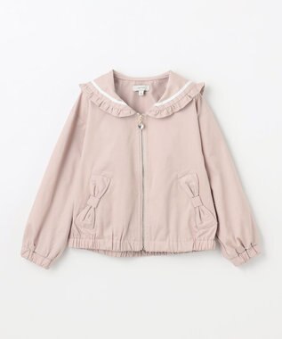 ANY KIDS セーラーカラーブルゾン ピンクベージュ