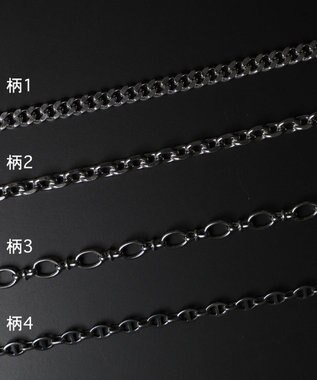 WEGO Mステンレスマンテルチェーンネックレス 柄4