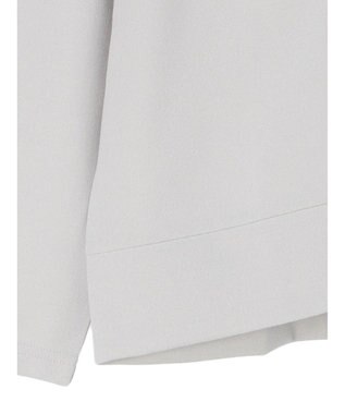 Green Parks カットジョーゼットドットボタンカーディガン Light Gray