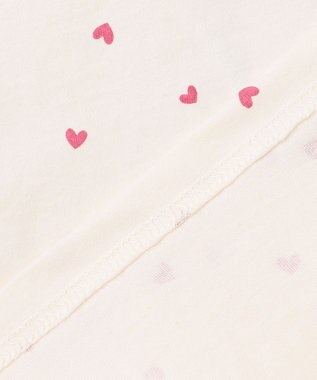 ANY KIDS 【一部店舗/WEB限定】【綿100%】プリント 長袖Tシャツ エクリュ×ハート