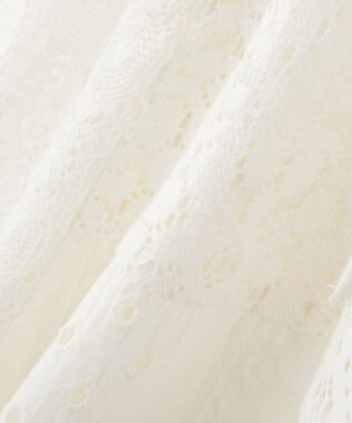 earth music&ecology 【セットアップ対応】【WEB・一部店舗限定】パッチワークレースキャミソール Off White