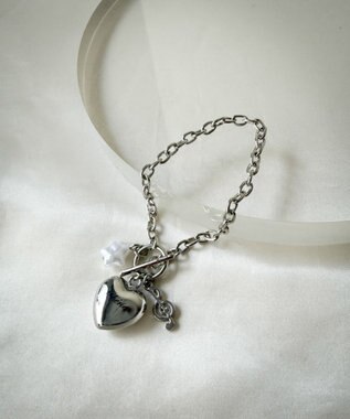 WEGO Lハートモチーフチャームブレス