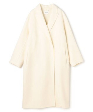 BEIGE， ZION / ウールロングチェスターコート Ecru