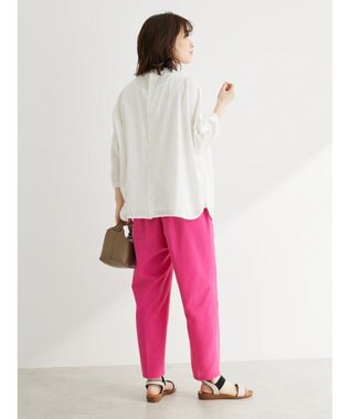 Green Parks Ｉ　ＳＥＴ２点　刺繍７分袖ブラウス＋タンクトップ Off White