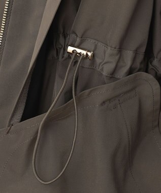 自由区 L 【撥水加工/洗える】キルトコンビアウター ダークブラウン系