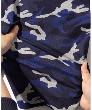 JOSEPH ABBOUD MOUNTAIN 【CREA掲載・ストレッチ/軽量/撥水】 エンボスカモフラージュ ショーツ ネイビー系6