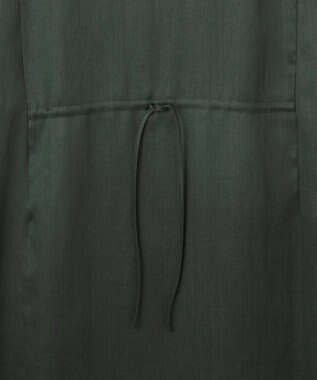 BEIGE， 【洗える】BERGAMOT / ウォッシャブルリネンアメスリロングワンピース Forest Green