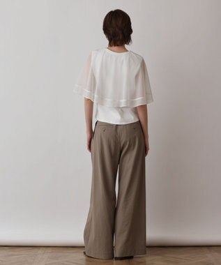 GRACE CONTINENTAL シアーケープカットトップ ホワイト