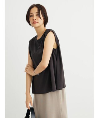 Green Parks ・ＳＵＧＡＲ　ＳＰＯＯＮ　ショルダータックフレンチＴシャツ Charcoal Gray