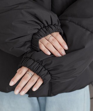 WEGO 【2WAYフード取り外し可能/あったかい】２WAYパディングブルゾン ブラック