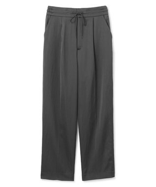 uncrave 【洗える】サテン ドロストパンツ（uncrave STANDARD） スレート