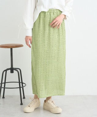 earth music&ecology ベルティカルフリルナロースカート