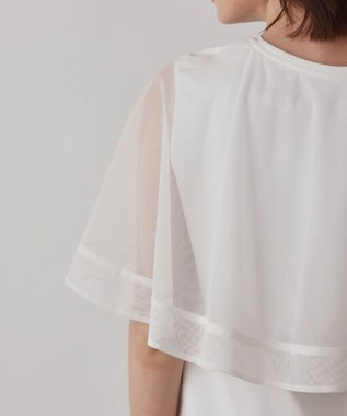 GRACE CONTINENTAL シアーケープカットトップ ホワイト