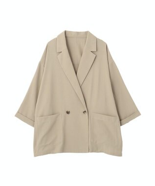 Green Parks 【適ON】シアーシャツジャケット Gray Beige