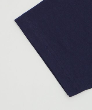 WEGO 【ユニセックス着用ITEM/MLサイズ展開】チェックカレッジグラフィックT（SS） ネイビー