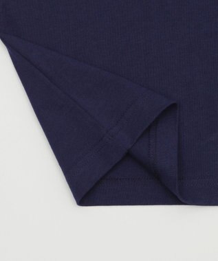 WEGO 【ユニセックス着用ITEM/MLサイズ展開】チェックカレッジグラフィックT（SS） ネイビー