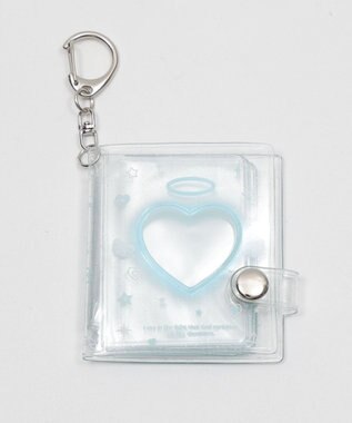 WEGO 【痛バ＆推し活グッズ】クリアハートIDフォトアルバムキーホルダー