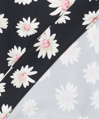 組曲 S 【組曲×setsuko sagittaire】ハイカウントストレッチプリント ブラウス ブラック系6