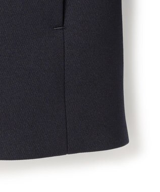 23区 【VERYコラボ】ストレッチトリプルクロス ノーカラージャケット ネイビー系