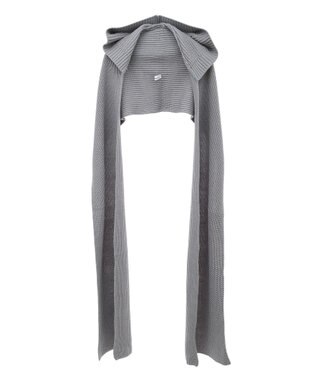 Green Parks フードマフラー＋ケープニット Gray