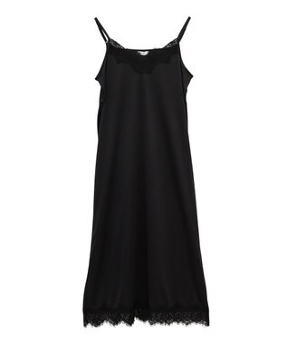 earth music&ecology レースインナーキャミワンピース Black