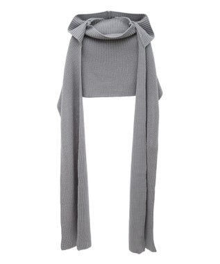 Green Parks フードマフラー＋ケープニット Gray
