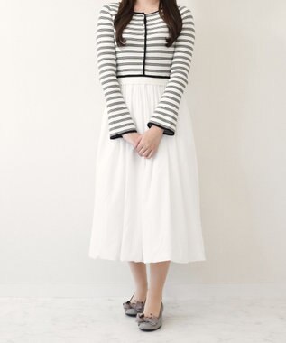 Bridget Birkin ＜3E＞【Bridget Birkin Walk】グログランリボンウォーキングパンプス グレー雑材