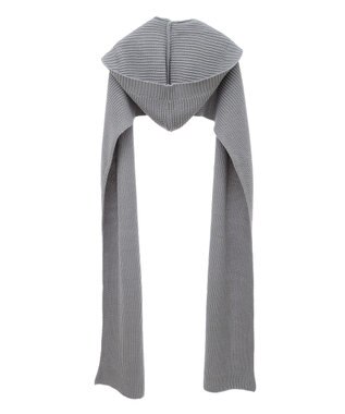 Green Parks フードマフラー＋ケープニット Gray