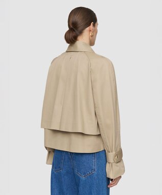 JOSEPH コットンブレンド　トレンチジャケット Dark Powder