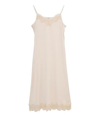 earth music&ecology レースインナーキャミワンピース Gray Beige