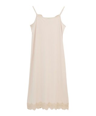 earth music&ecology レースインナーキャミワンピース Gray Beige