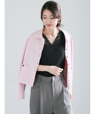 Te chichi 前後2WAYレースネックタンクトップ ブラック