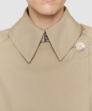 JOSEPH コットンブレンド　トレンチジャケット Dark Powder