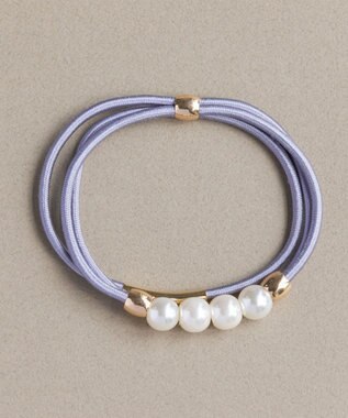 Phoebe パールラインコンビヘアブレス グレー グレー