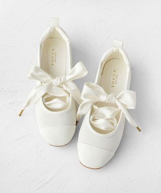 TOCCA 【八木アリサさん着用】ESSENCE OF BALLET SNEAKERS スニーカー アイボリー系
