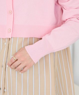CRAFT STANDARD BOUTIQUE 選べる丈/クルーネックカーディガン Pink