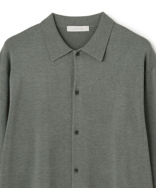 UNFILO MENS 【男女兼用】ソフトサーモ アンチピリングニット シャツ チャコール