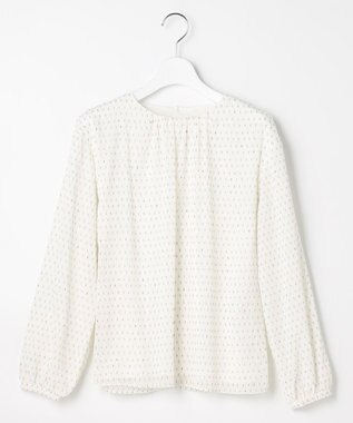 J.PRESS LADIES カットジャカードプリント カットソー オフベース系