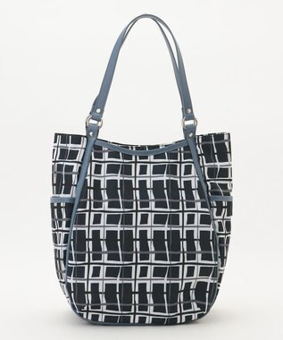 Y'SACCS ドローイングチェックトートバッグ