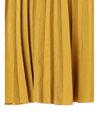 CRAFT STANDARD BOUTIQUE ピーチアコーディオンプリーツスカート Yellow