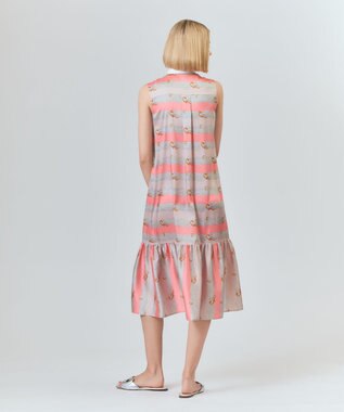 GRACE CONTINENTAL ロープボーダーワンピース ピンク