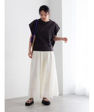 Te chichi シャンブレーボイルスカート オフホワイト