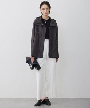 ICB L テントライン フーデットコート チャコール［シアー］